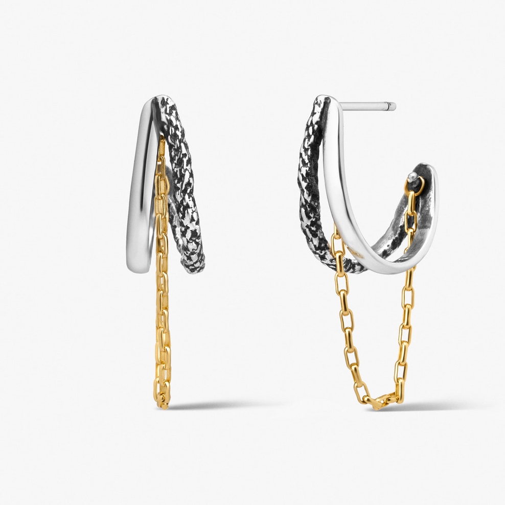 Kolczyki srebrne Freedom Forever