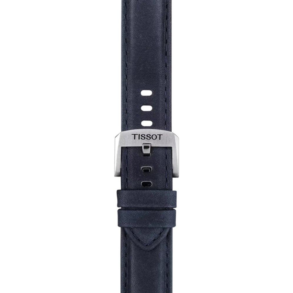 Skórzany niebieski pasek Tissot 20 mm