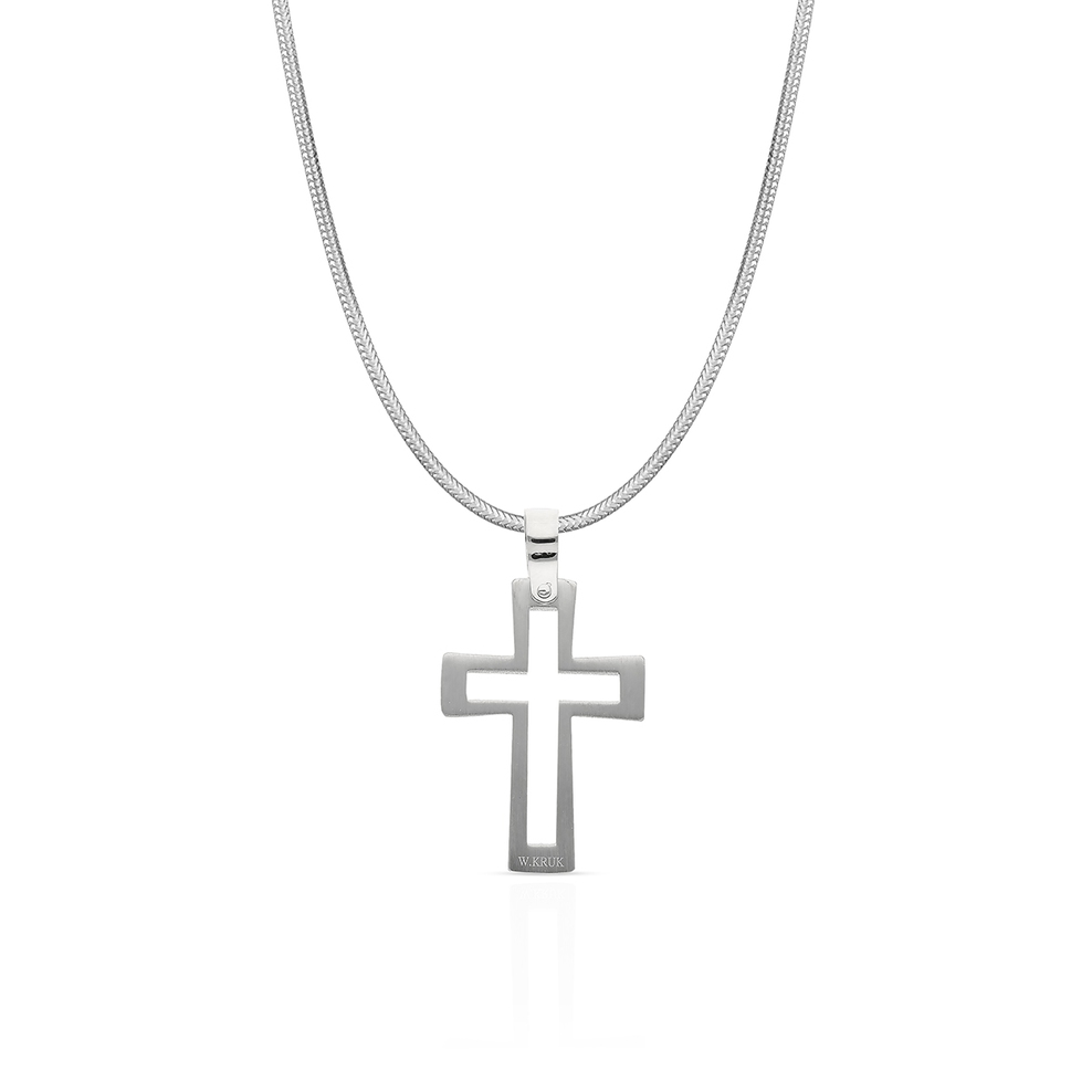 Wisiorek ze stali krzyżyk