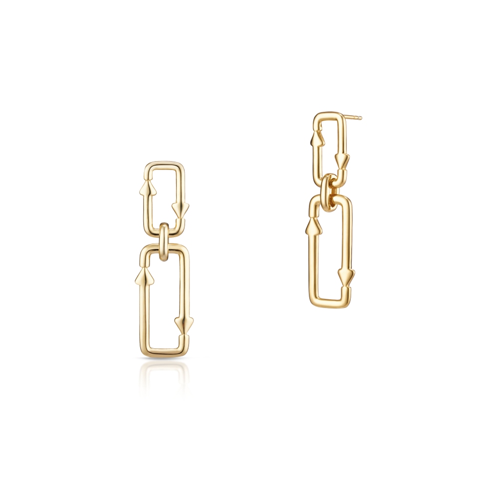 Kolczyki srebrne Loop Longplay