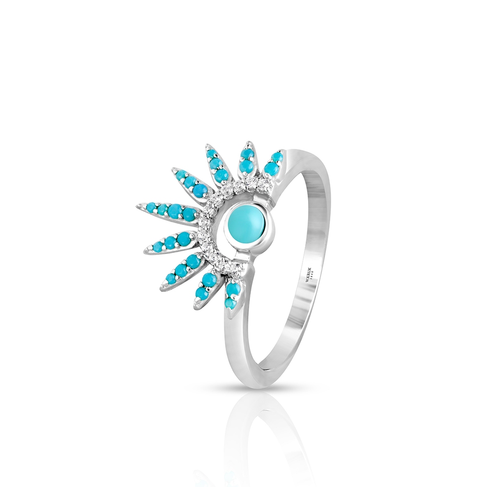 Pierścionek srebrny Laguna