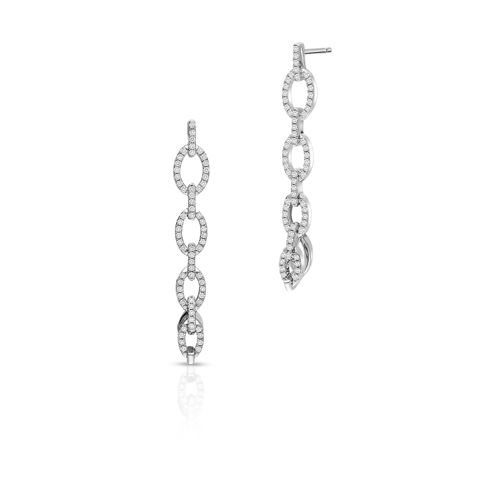 Kolczyki białe złoto z diamentami