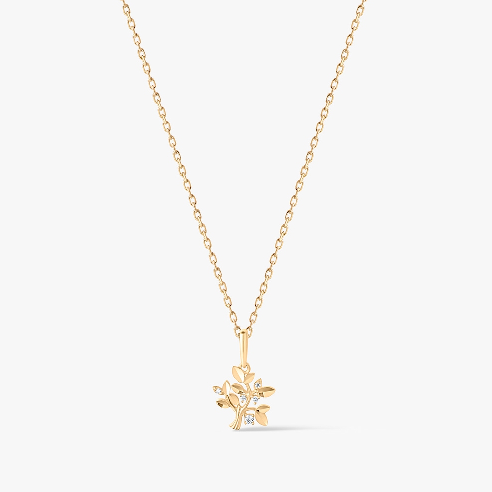 Wisiorek złoty z cyrkoniami