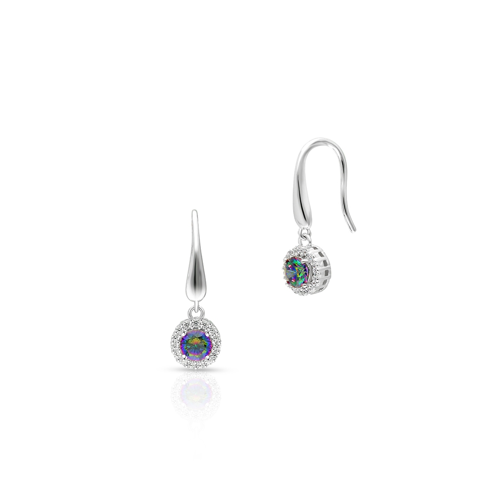 Kolczyki srebrne z cyrkoniami