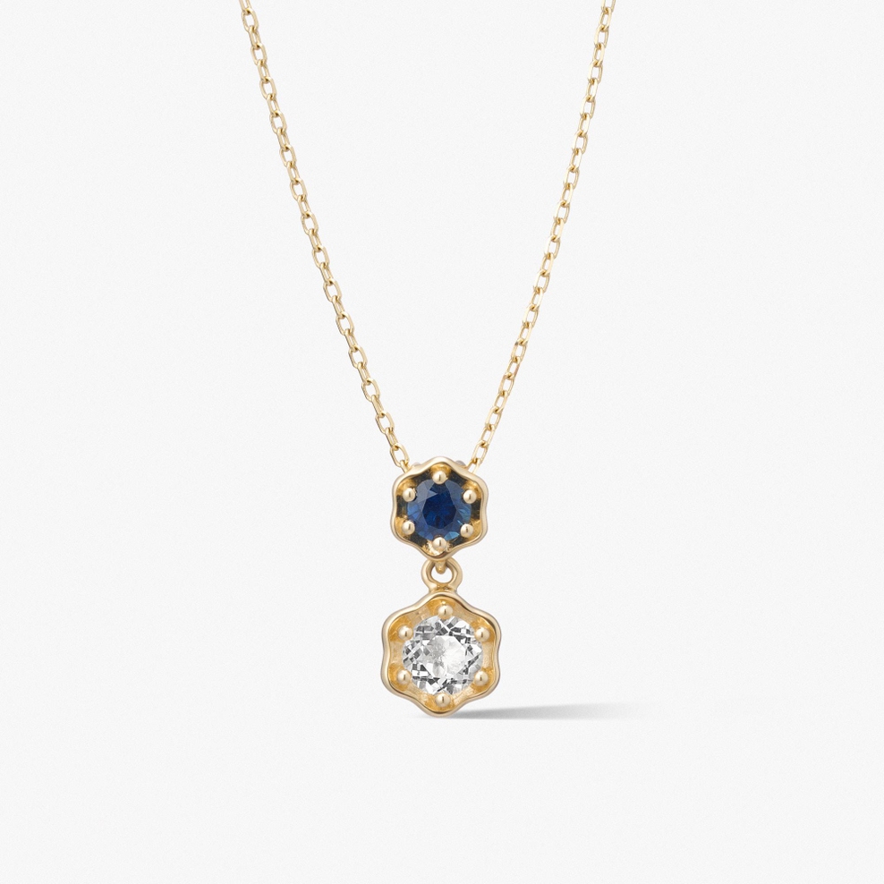 Wisiorek złoty Kwiaty Nocy Borówka