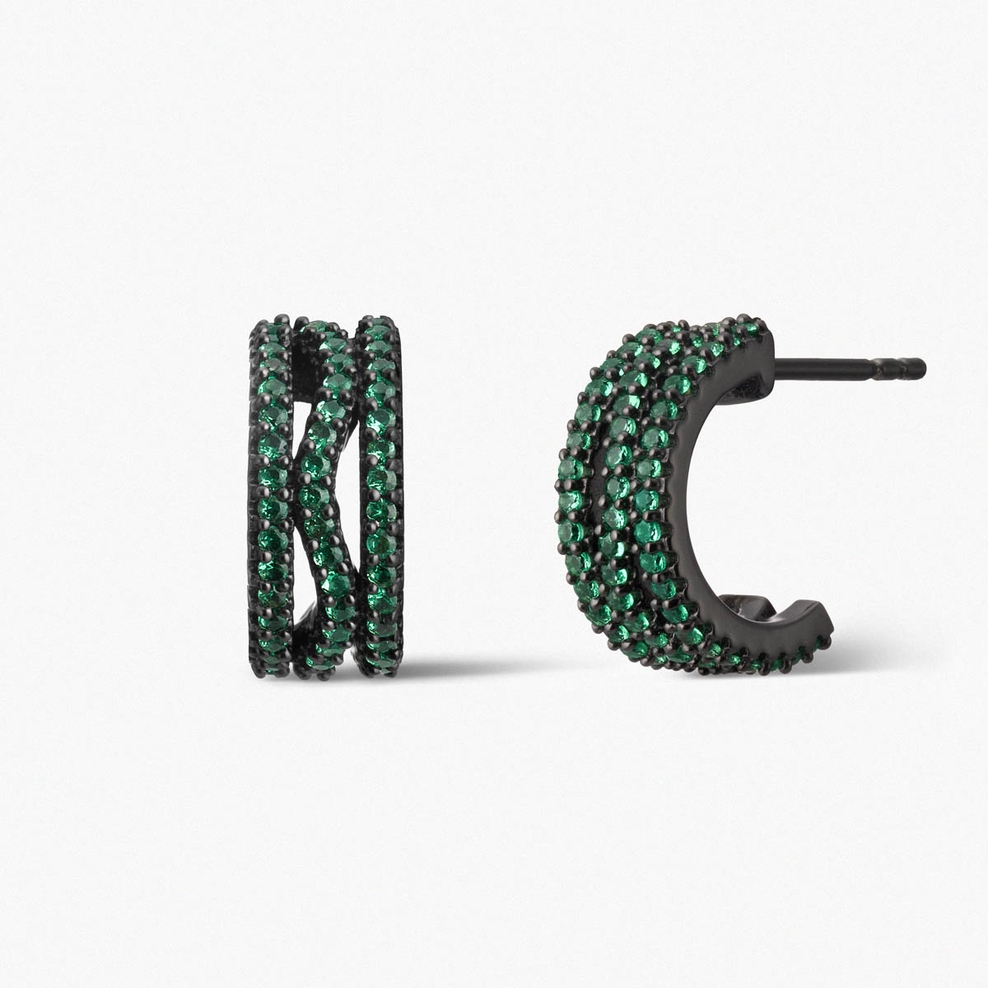 Kolczyki srebrne Meteory