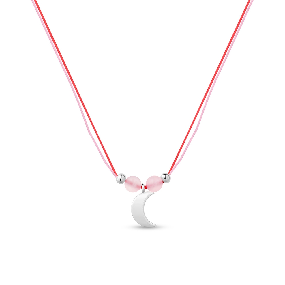 Naszyjnik srebrny z motywem księżyca