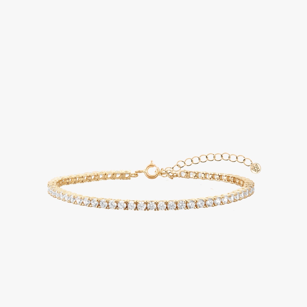 Bransoleta złota z cyrkoniami Ceremonials