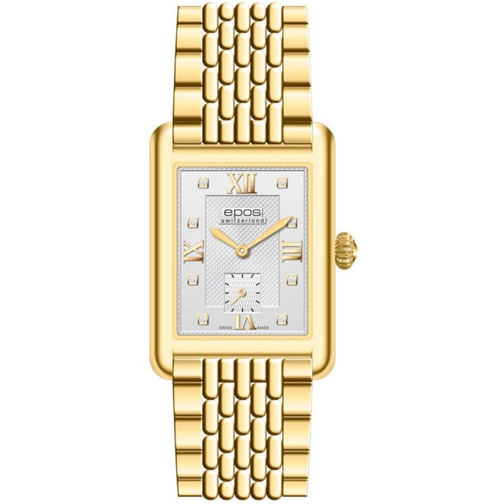ZEGAREK EPOS QUARTZ LADY SQUARE DIAMONDS