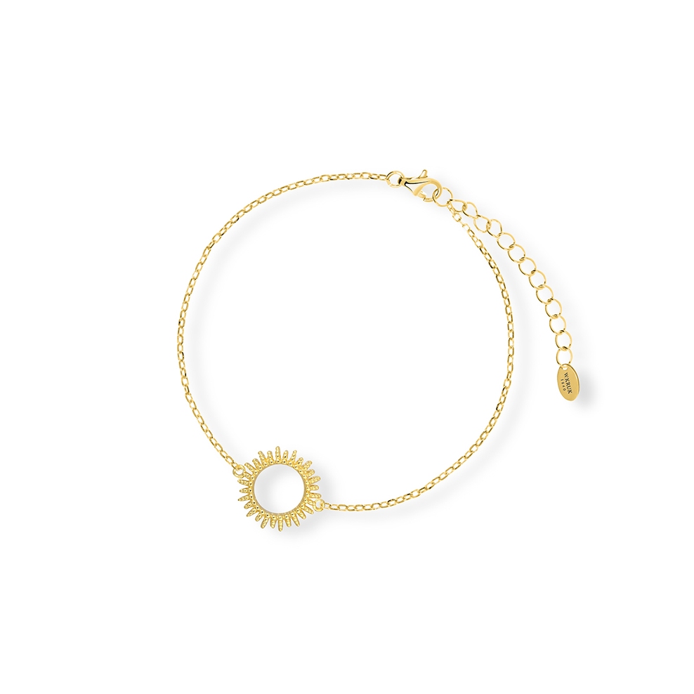 Bransoleta srebrna pozłacana