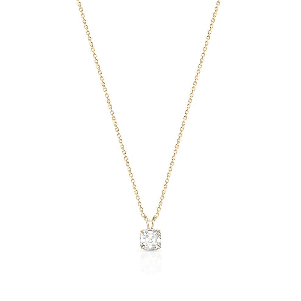 Wisiorek złoty z cyrkonią