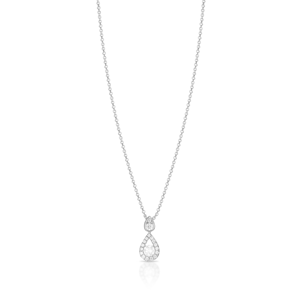 Naszyjnik białe złoto z brylantami
