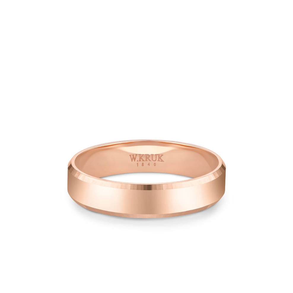 Obrączka złota BORMIO męska