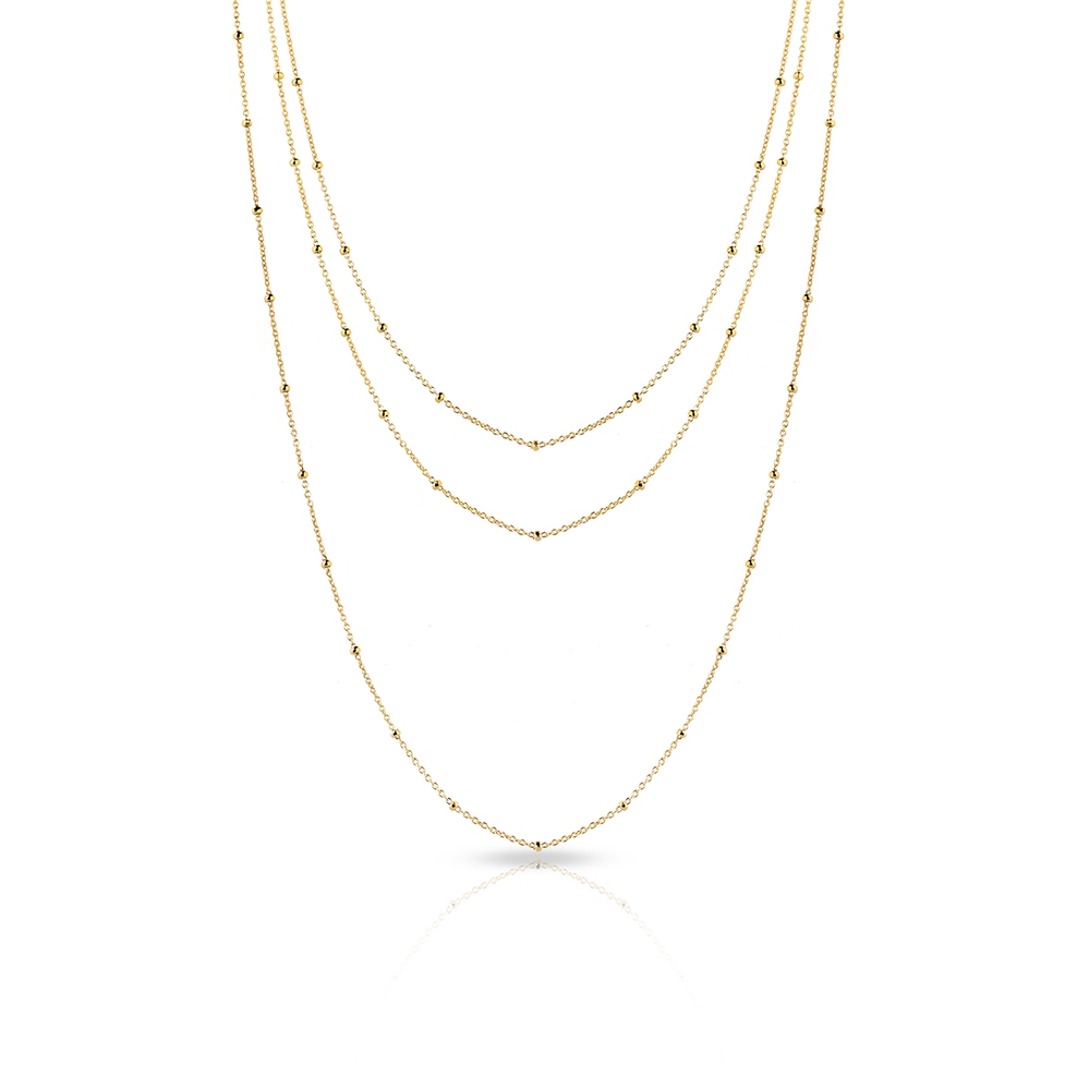 Naszyjnik złoty kaskadowy