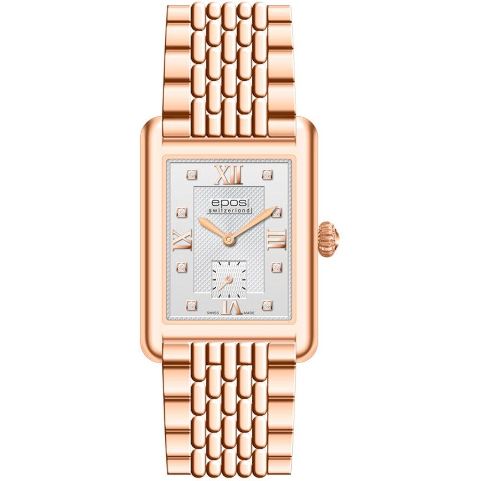 ZEGAREK EPOS QUARTZ LADY SQUARE DIAMONDS