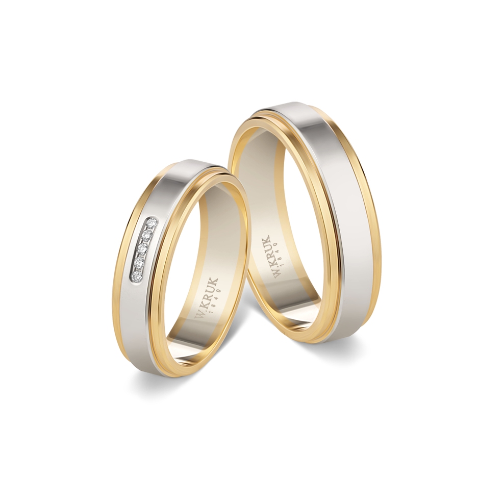 Komplet obrączek złotych TOTUS