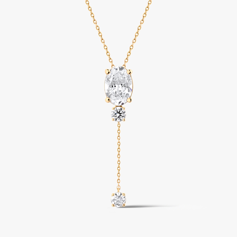 Naszyjnik złoty z diamentami Nuova