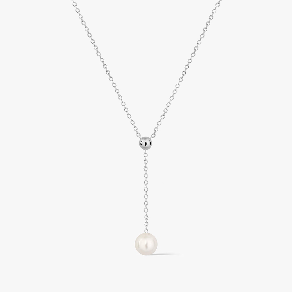 Naszyjnik srebrny z perłą
