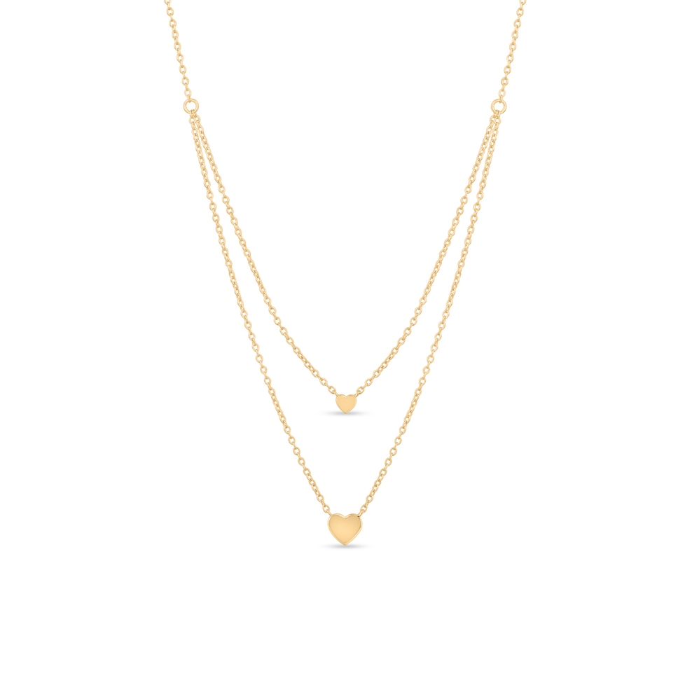 Naszyjnik srebrny pozłacany kaskadowy