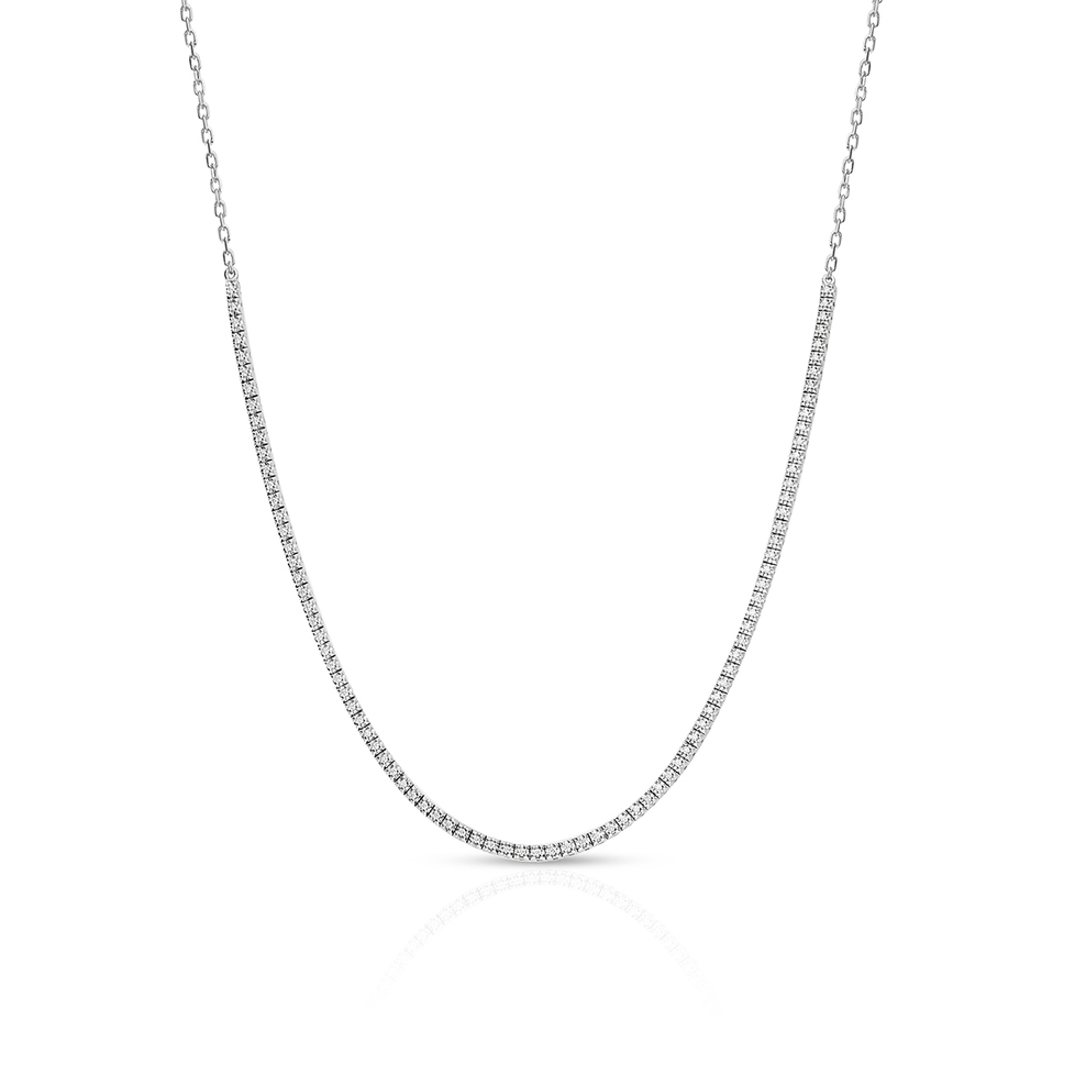 Naszyjnik białe złoto z brylantami