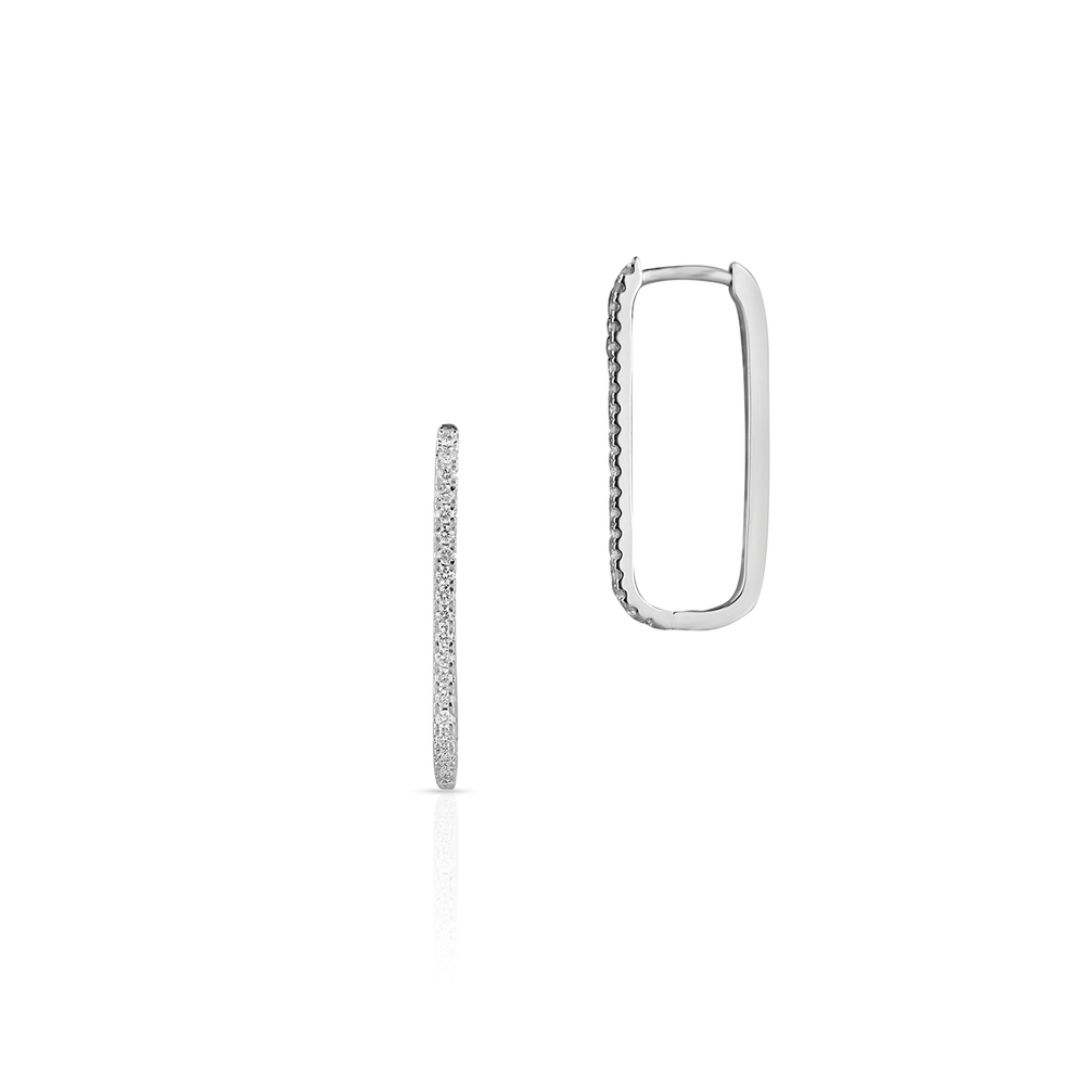 Kolczyki białe złoto z brylantami