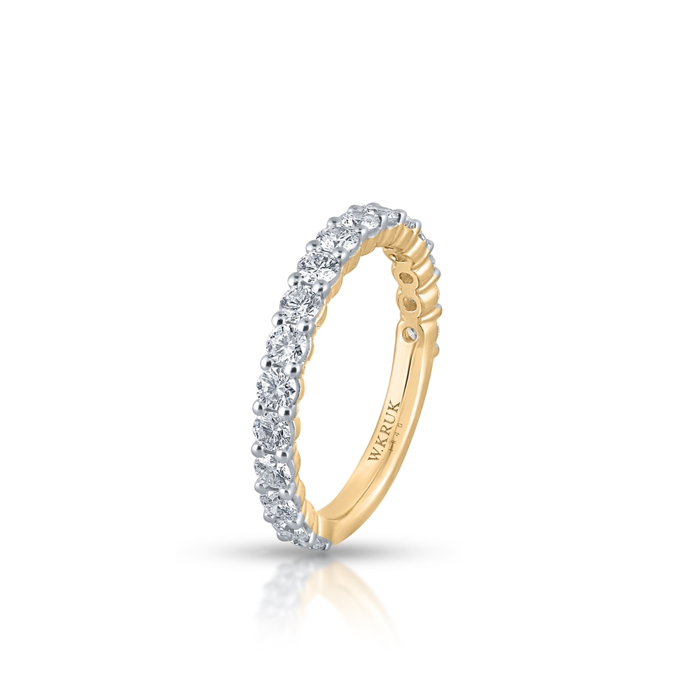 Pierścionek złoty z brylantami