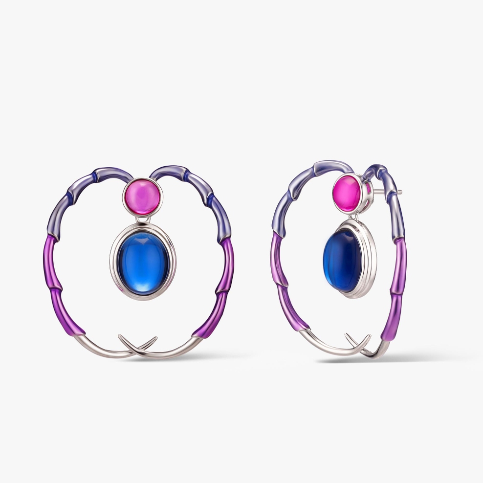 Kolczyki srebrne Imaginarium