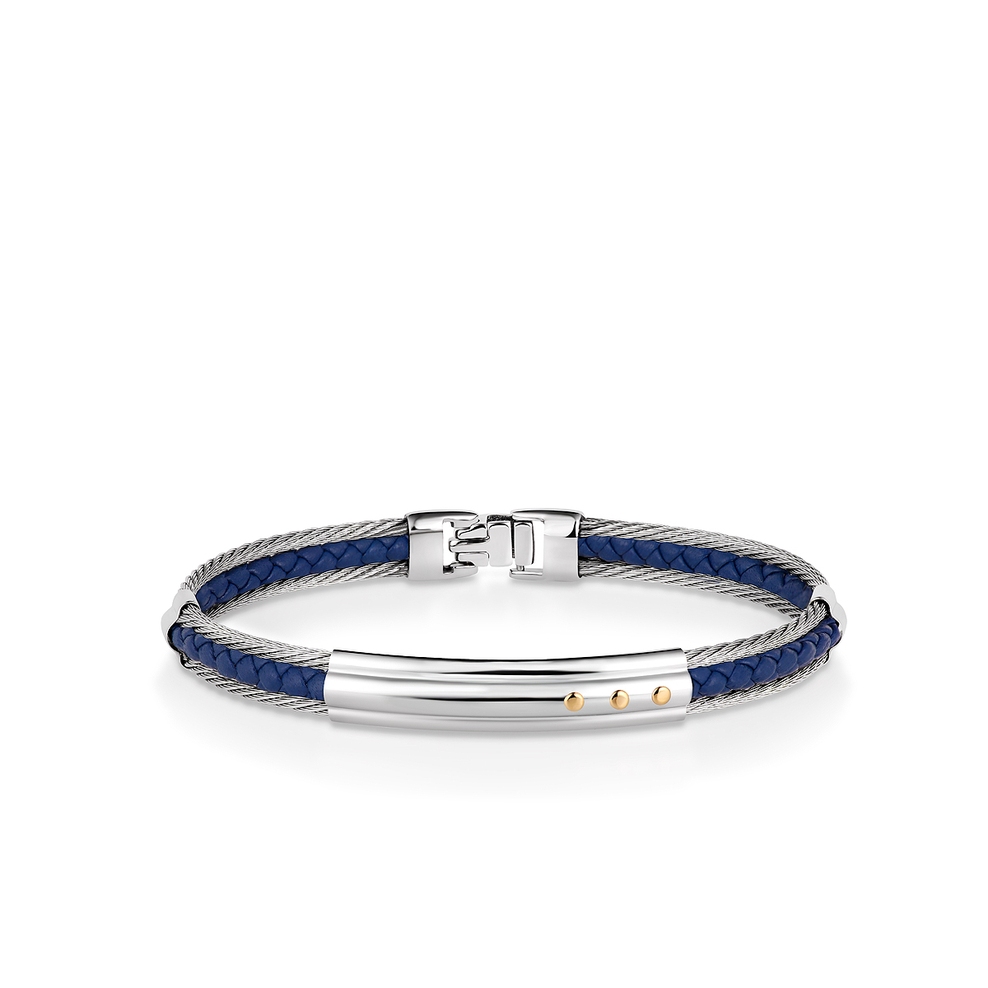 Bransoleta stal i złoto