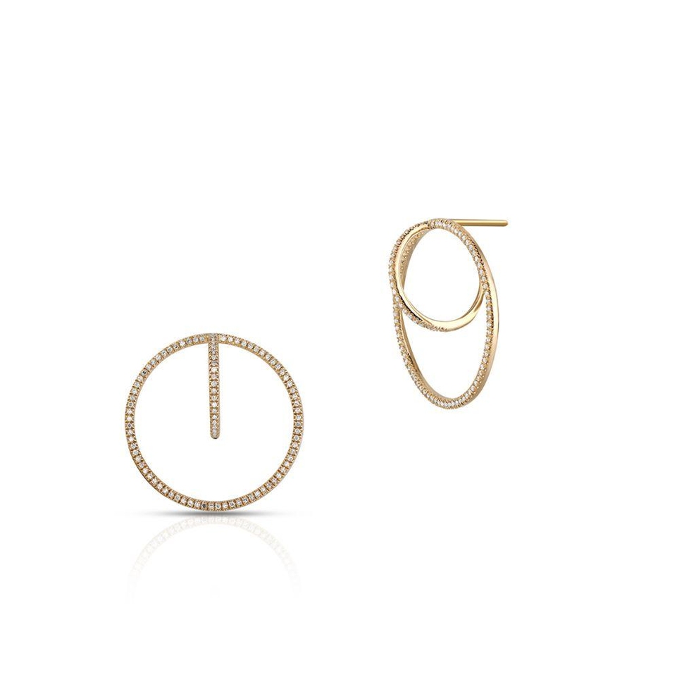 Kolczyki złote koła W.KRUK