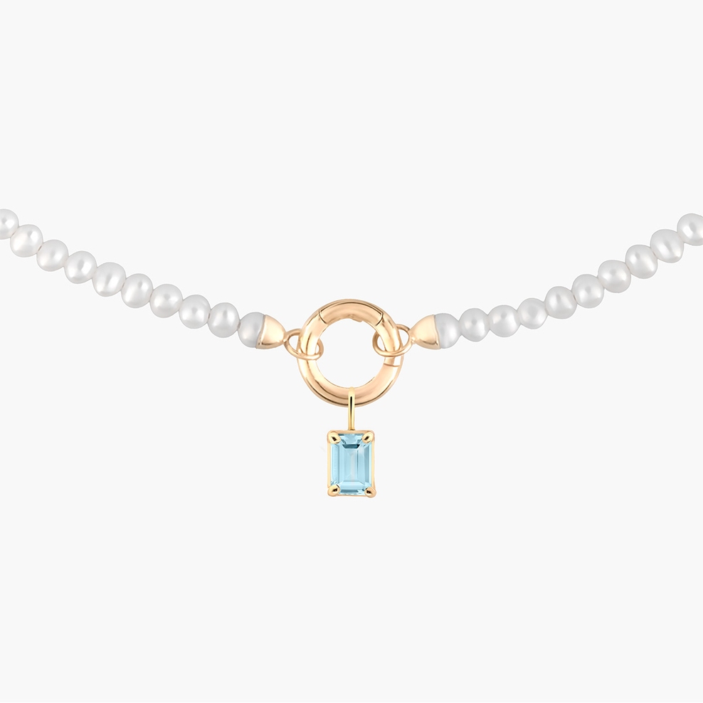 Wisiorek złoty z topazem