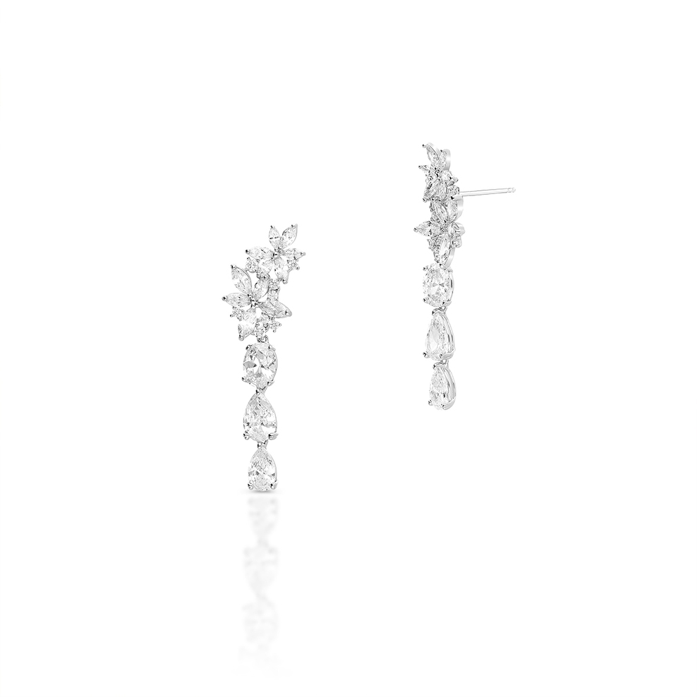 Kolczyki mosiężne z cyrkoniami