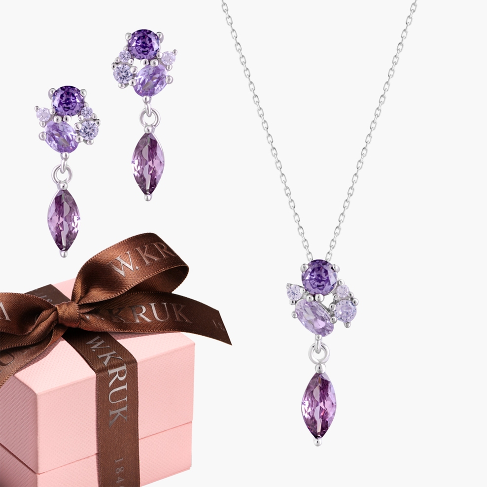 KOMPLET FIOLETOWY OGRÓD