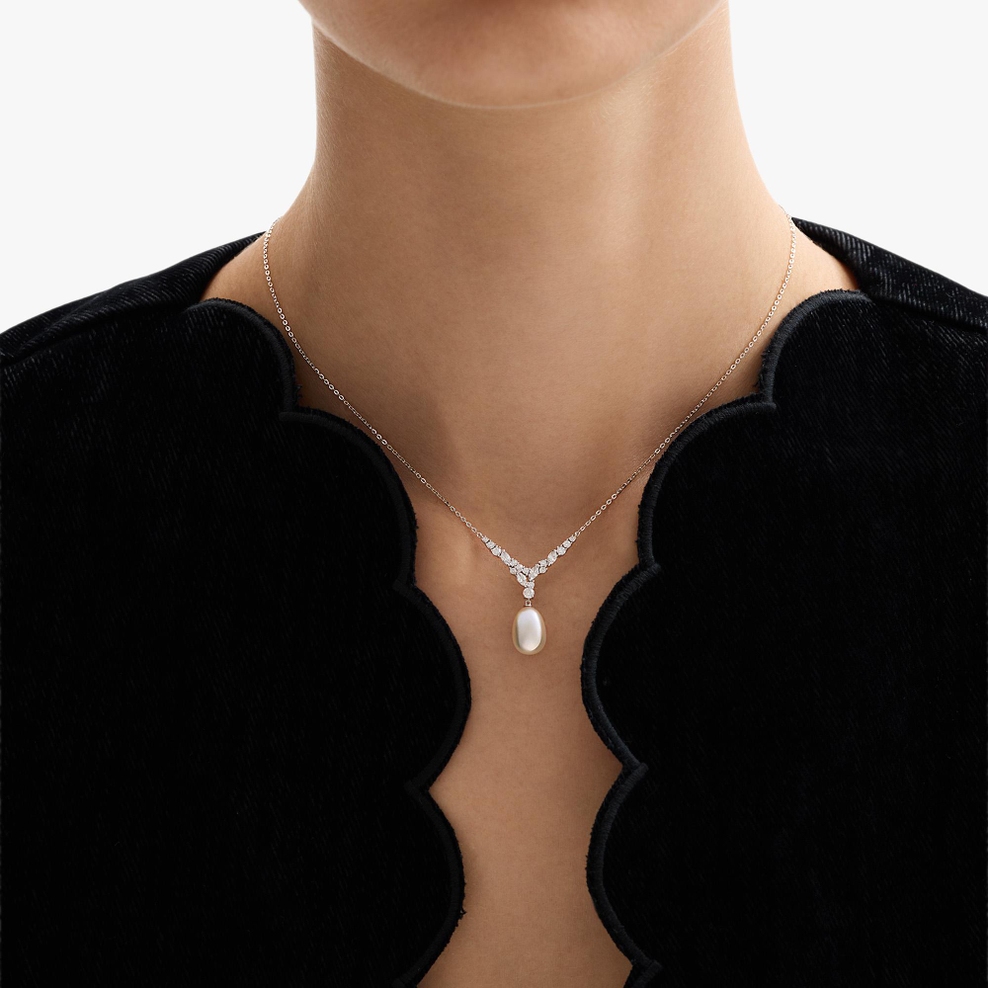 Naszyjnik złoty z perłą Ceremonials