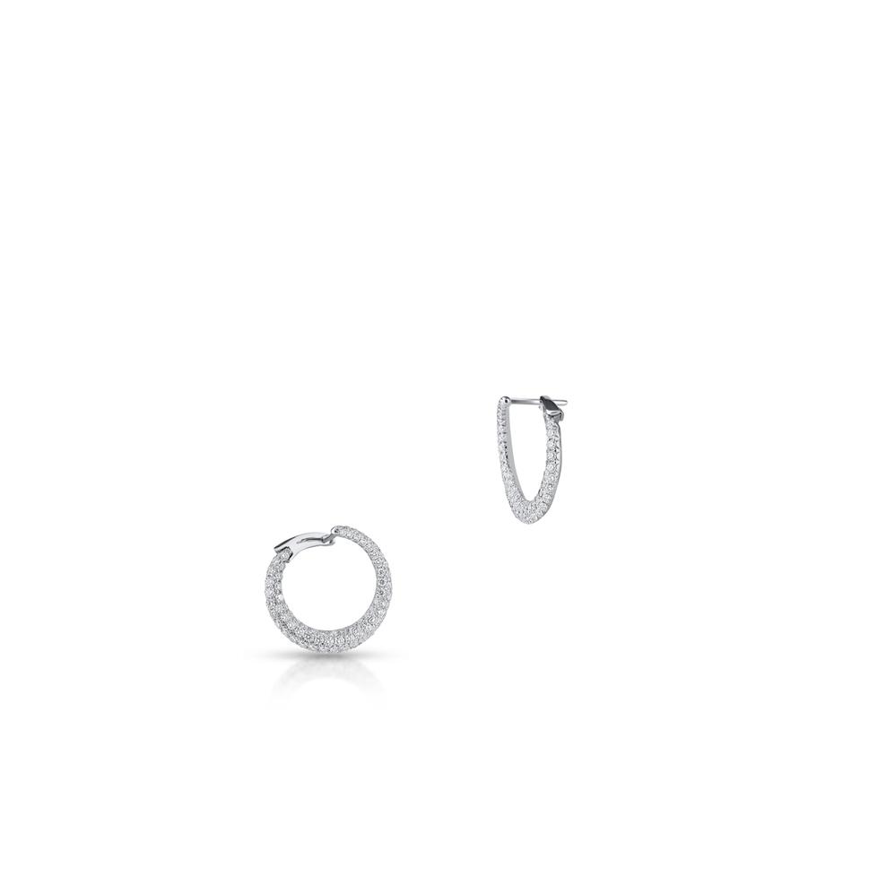 Kolczyki białe złoto z brylantami