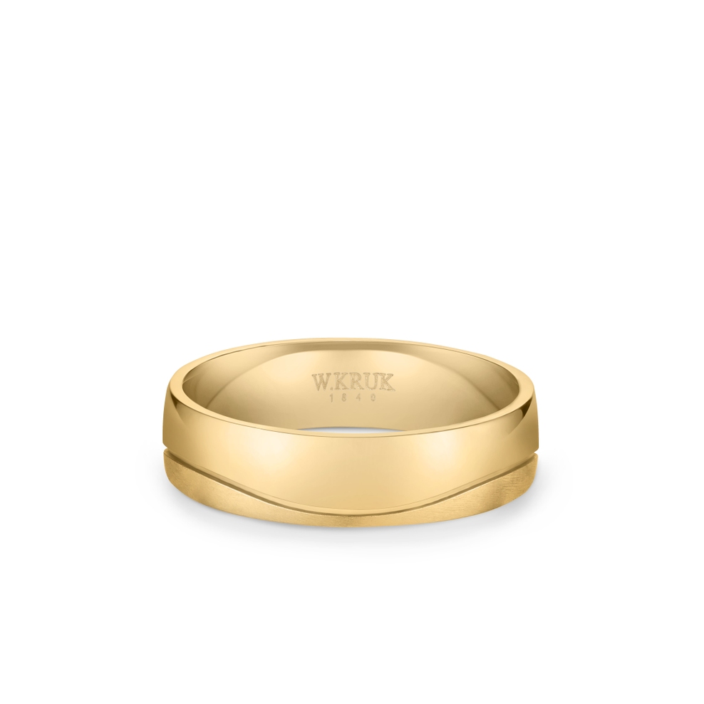 Obrączka złota BELLUNO męska