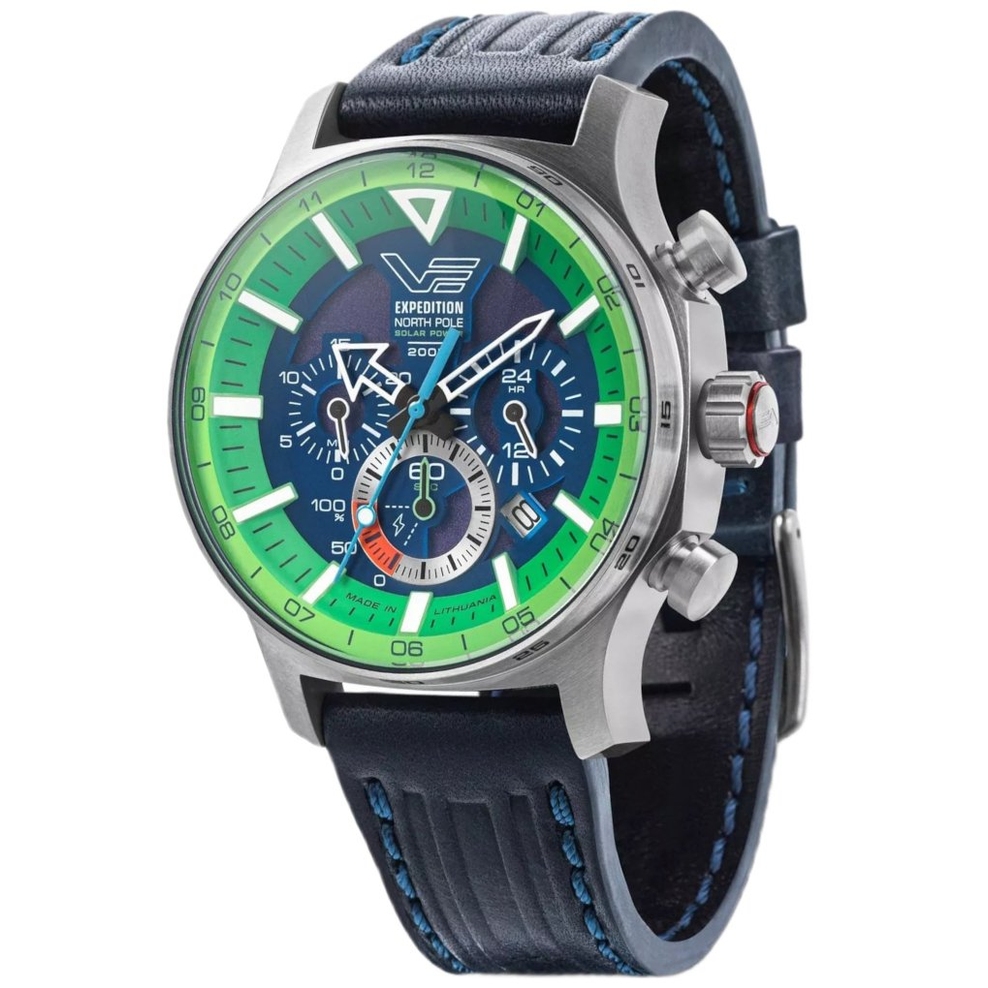 ZEGAREK VOSTOK EUROPE EXPEDITION NORTH POLE 1 POLAR SPRUCE SOLAR