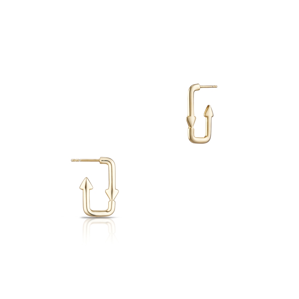 Kolczyki srebrne loop Longplay