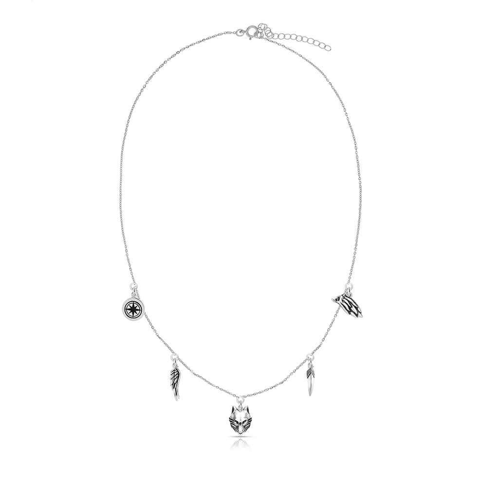 Naszyjnik choker srebrny Freedom