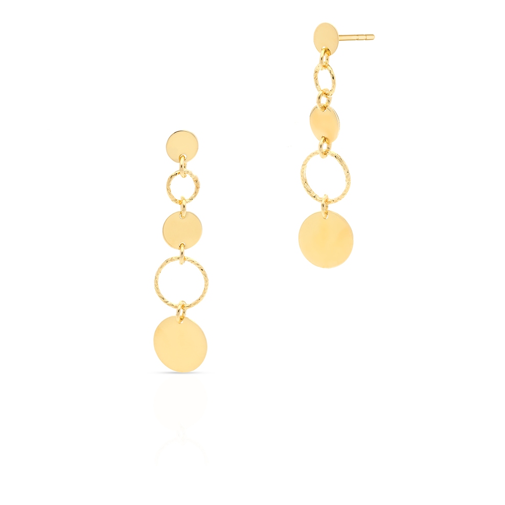 Kolczyki srebrne koła