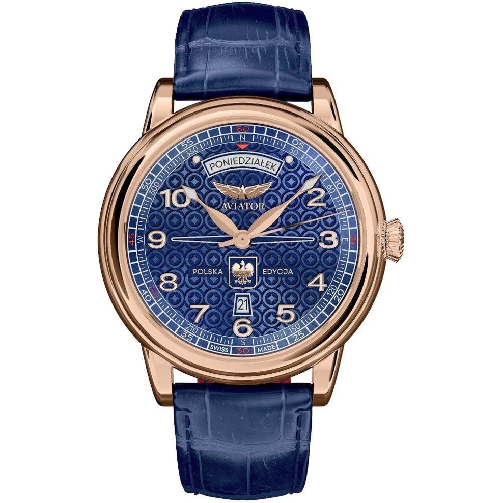 ZEGAREK AVIATOR DOUGLAS DAY-DATE POLSKA EDYCJA