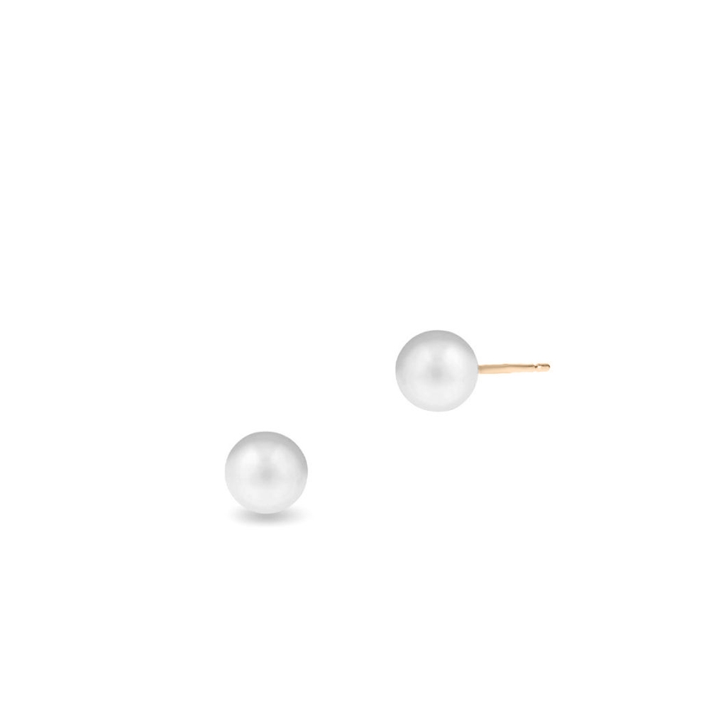 Kolczyki złote z perłami