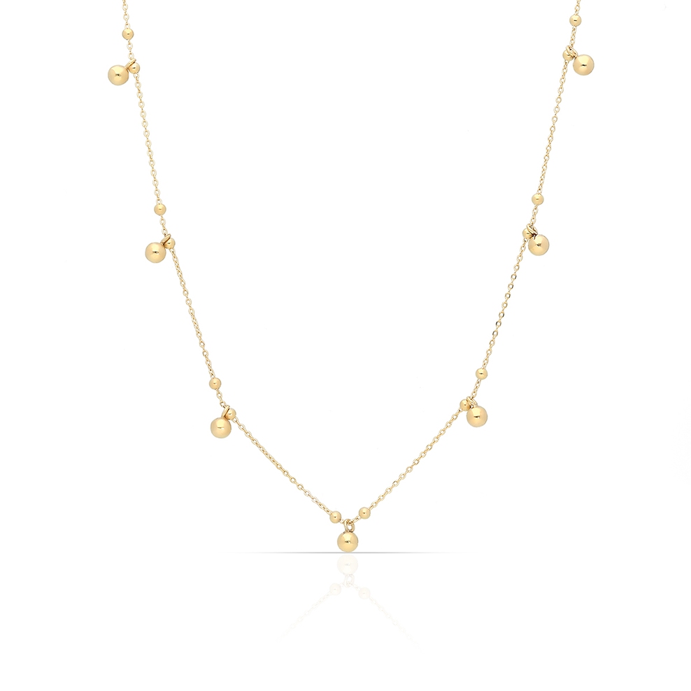 Naszyjnik złoty z kulkami