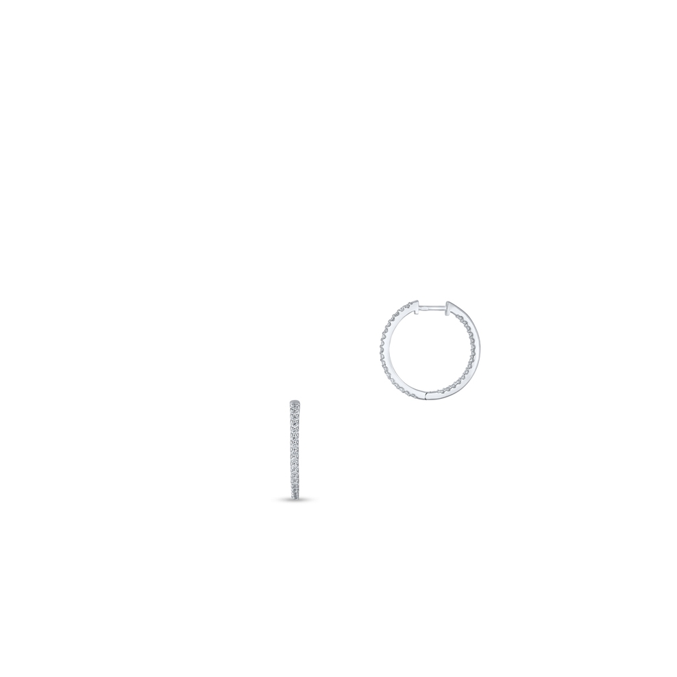 Kolczyki białe złoto z brylantami