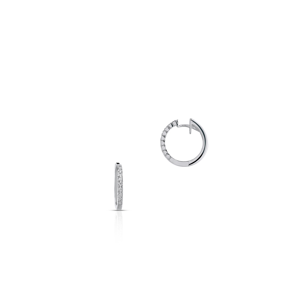 Kolczyki białe złoto RECARLO