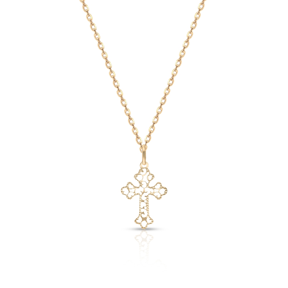 Wisiorek złoty krzyżyk