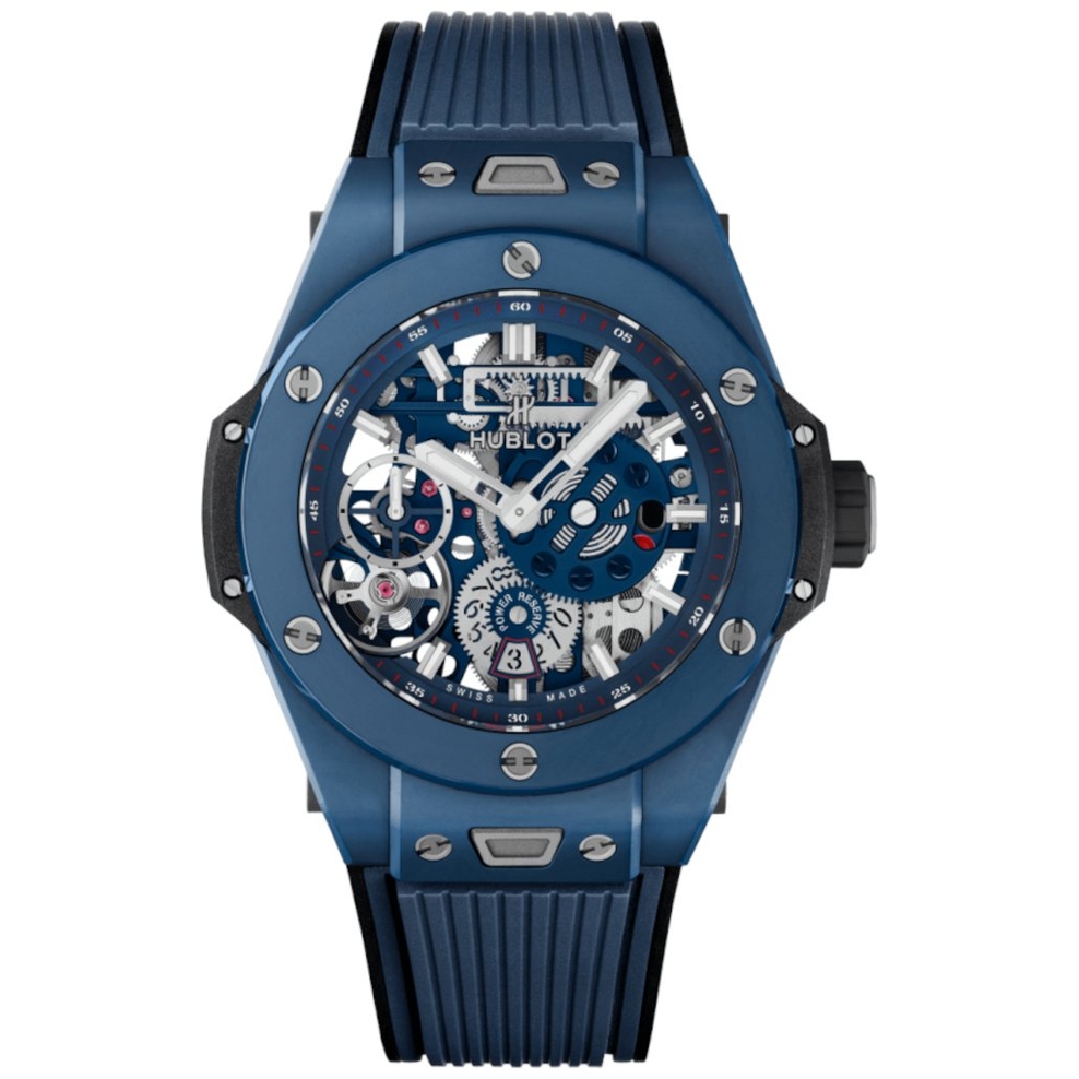 ZEGAREK HUBLOT BIG BANG MECA-10 CERAMIC BLUE