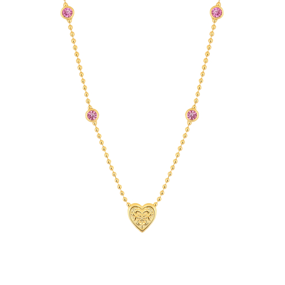 Naszyjnik Różowy Kier Wonderland