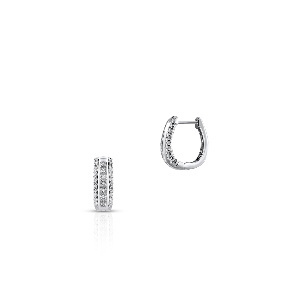 Kolczyki białe złoto z diamentami