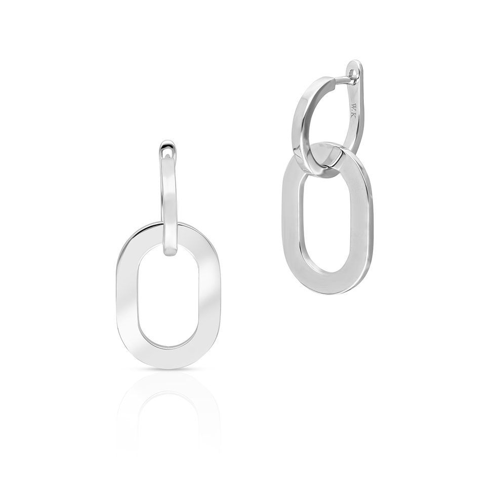 Kolczyki srebrne obręcze