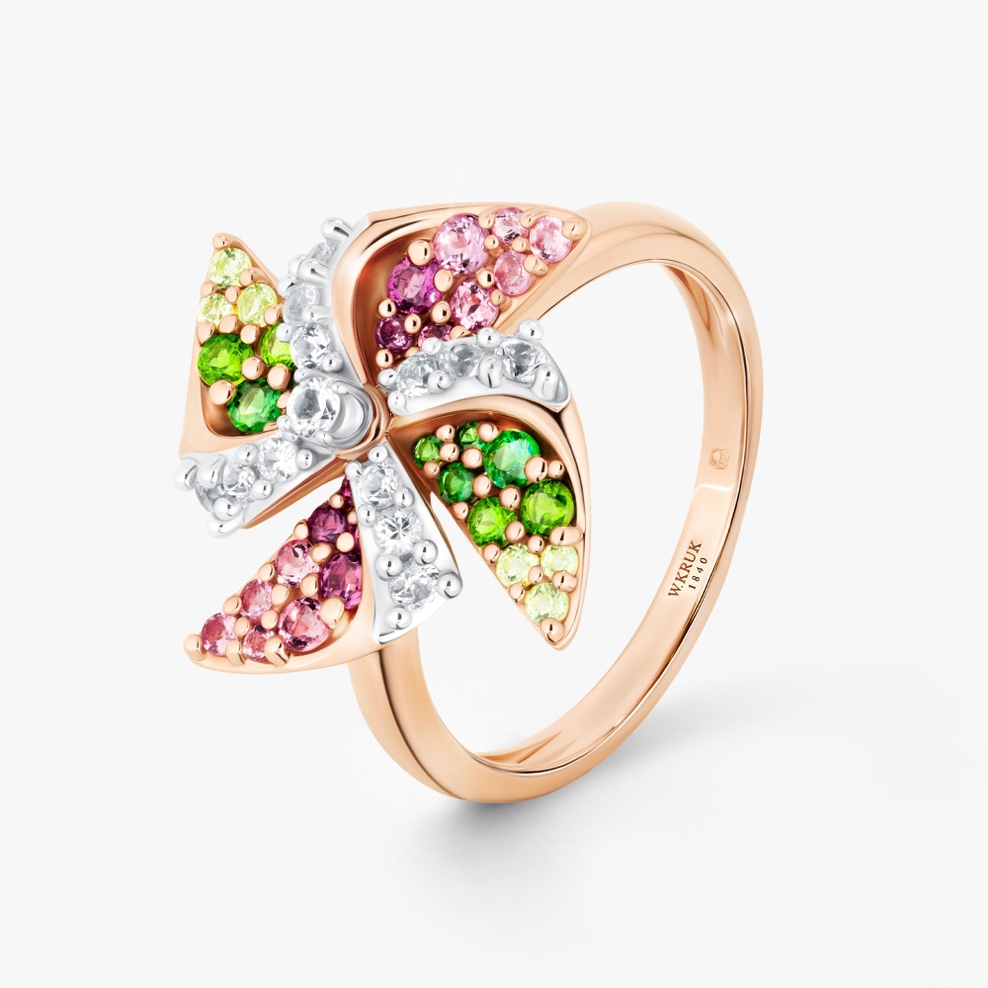 Pierścionek złoty Lunapark